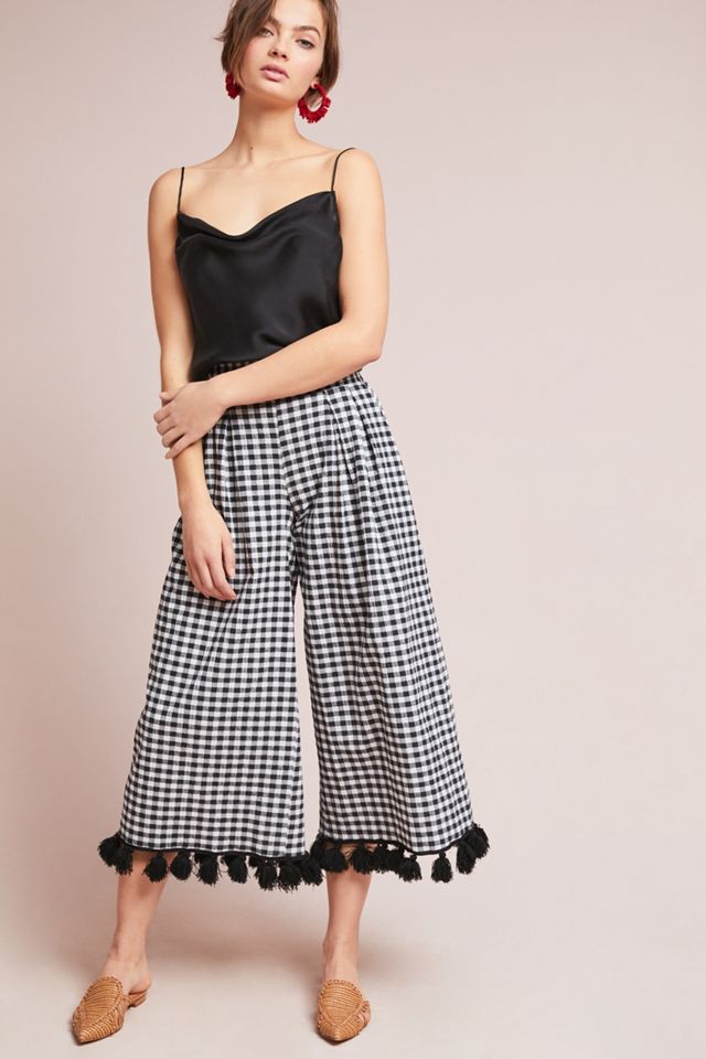 Klavy Gingham Wide Legs #3