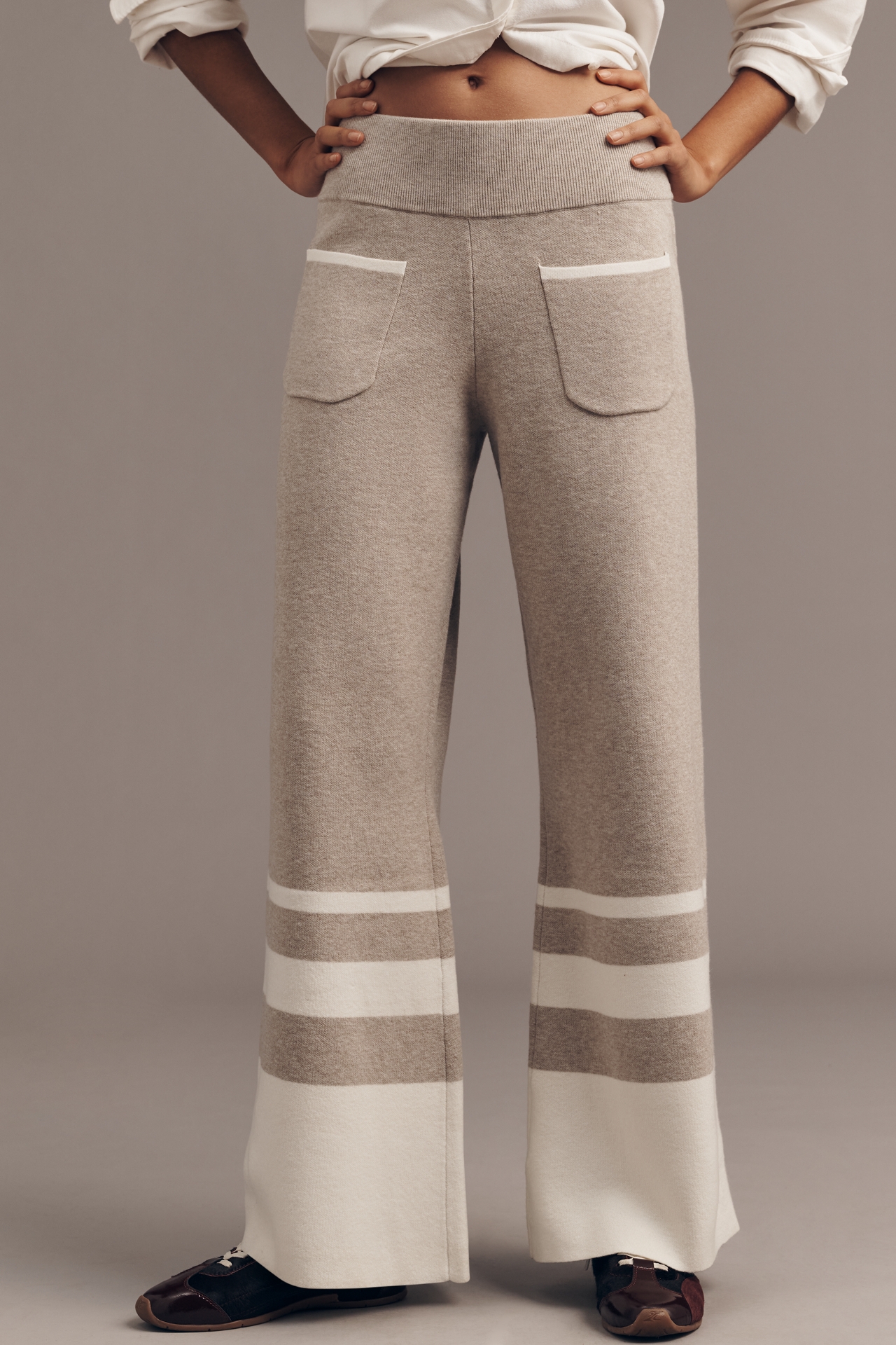 Maeve Full-Length Sweater Flare Pants