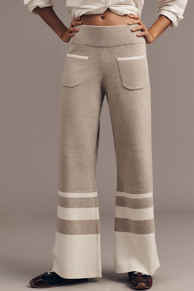 Maeve Full-Length Sweater Flare Pants #1