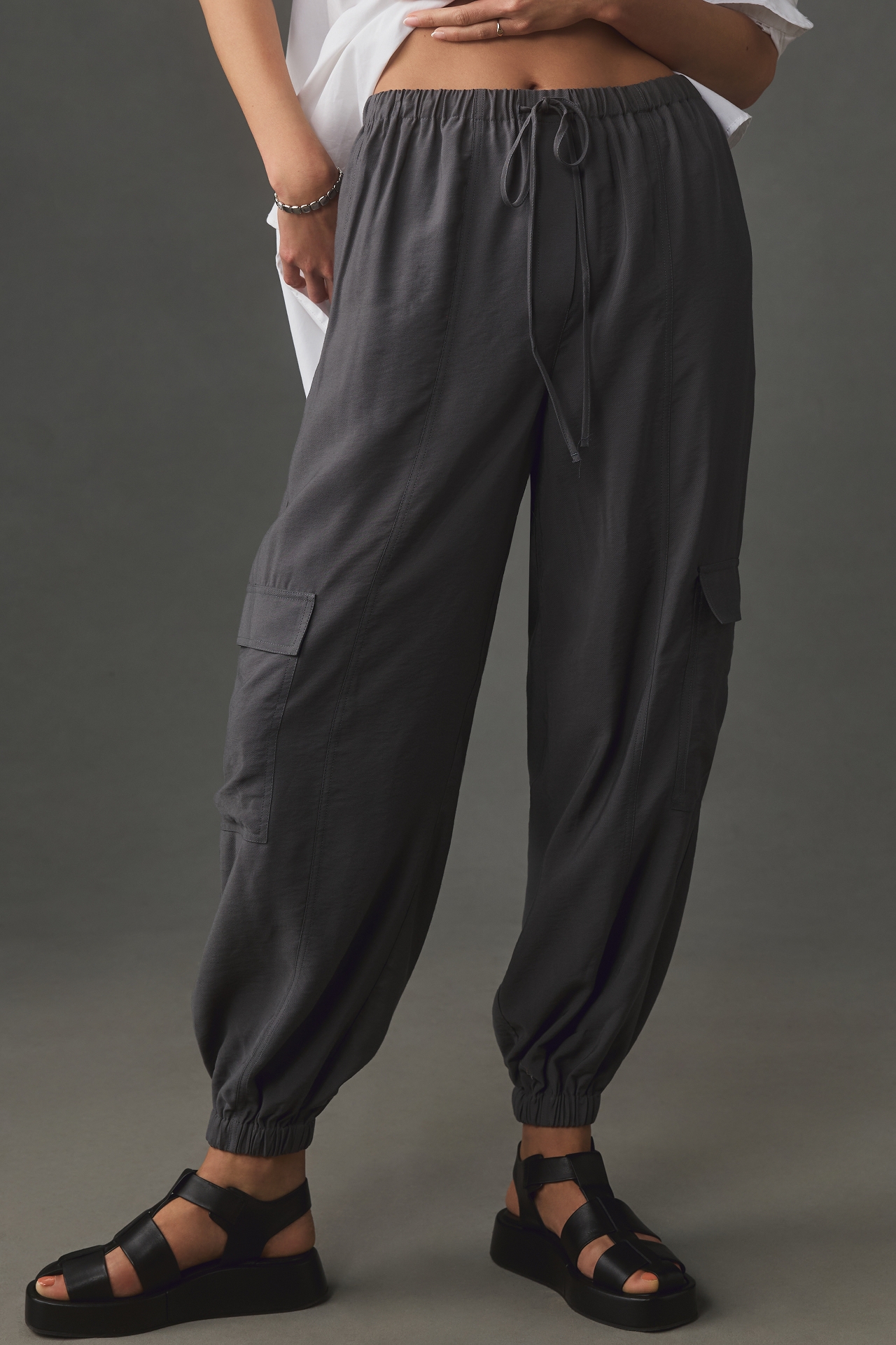 By Anthropologie Cargo Parachute Pants