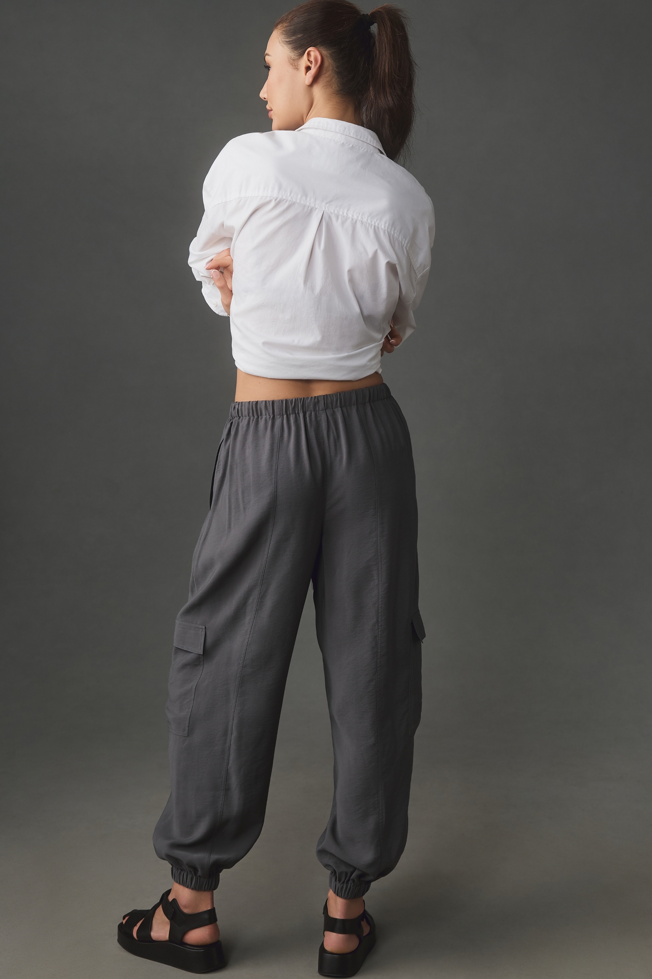 By Anthropologie Cargo Parachute Pants