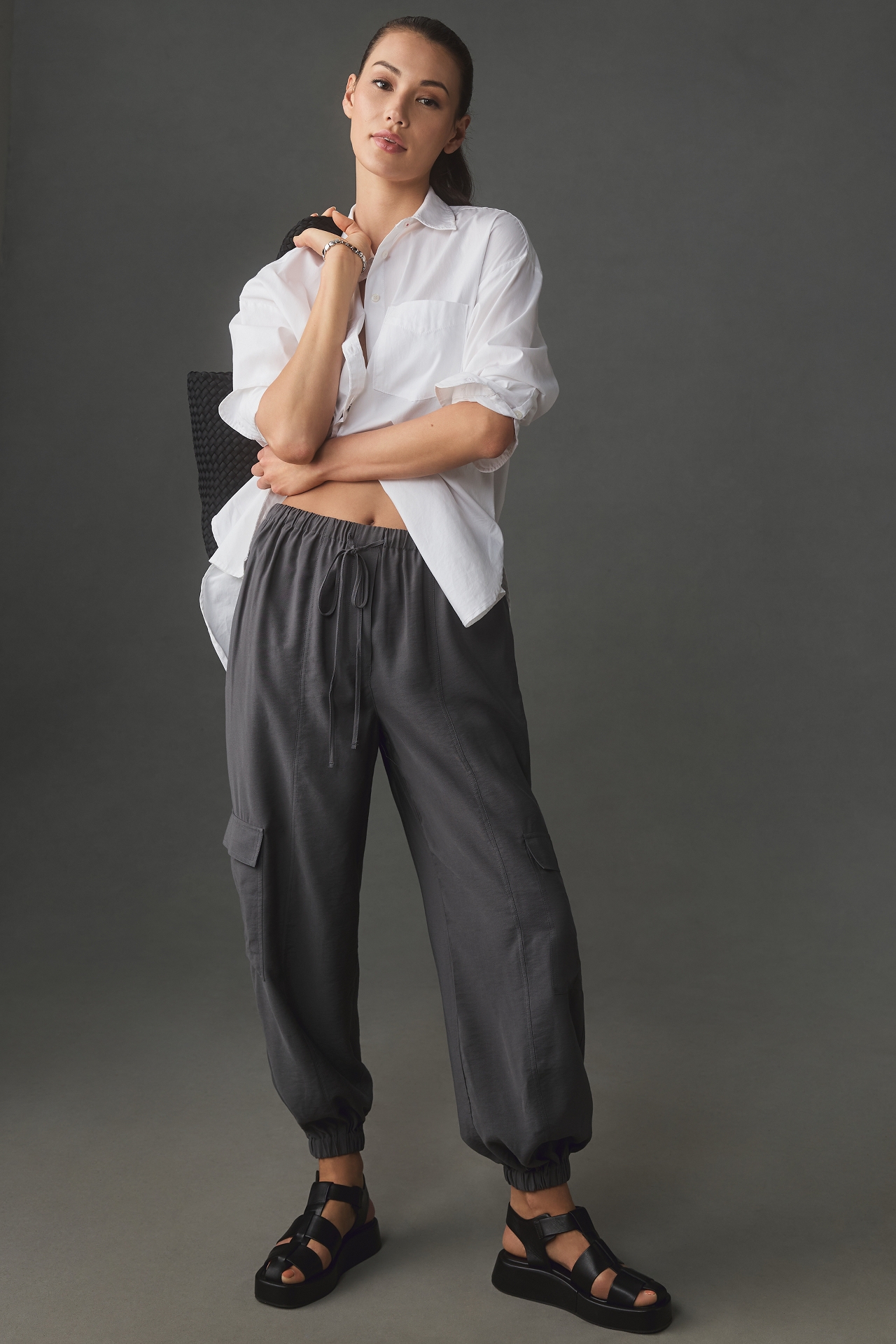 By Anthropologie Cargo Parachute Pants