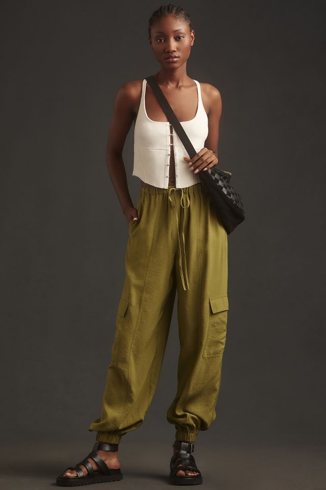 By Anthropologie Cargo Parachute Pants