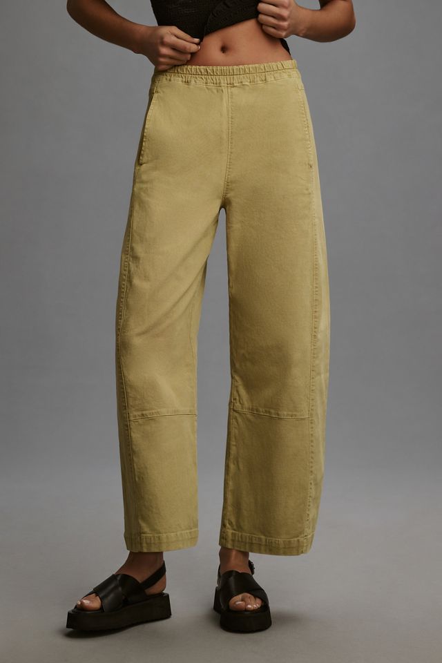 The Izzie Relaxed Pull-On Barrel Pants by Pilcro