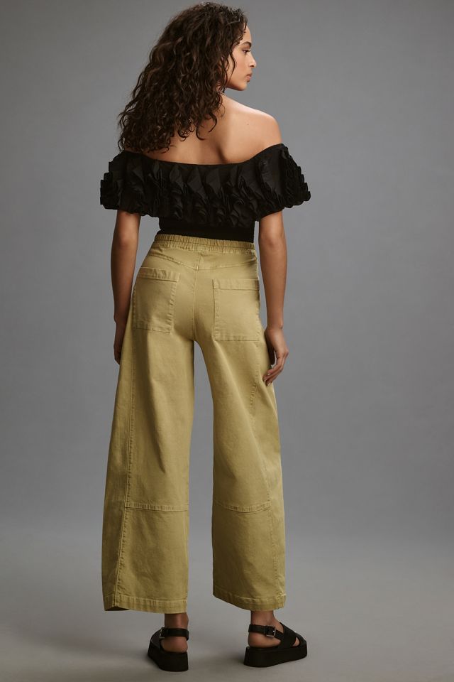 The Izzie Relaxed Pull-On Barrel Pants by Pilcro