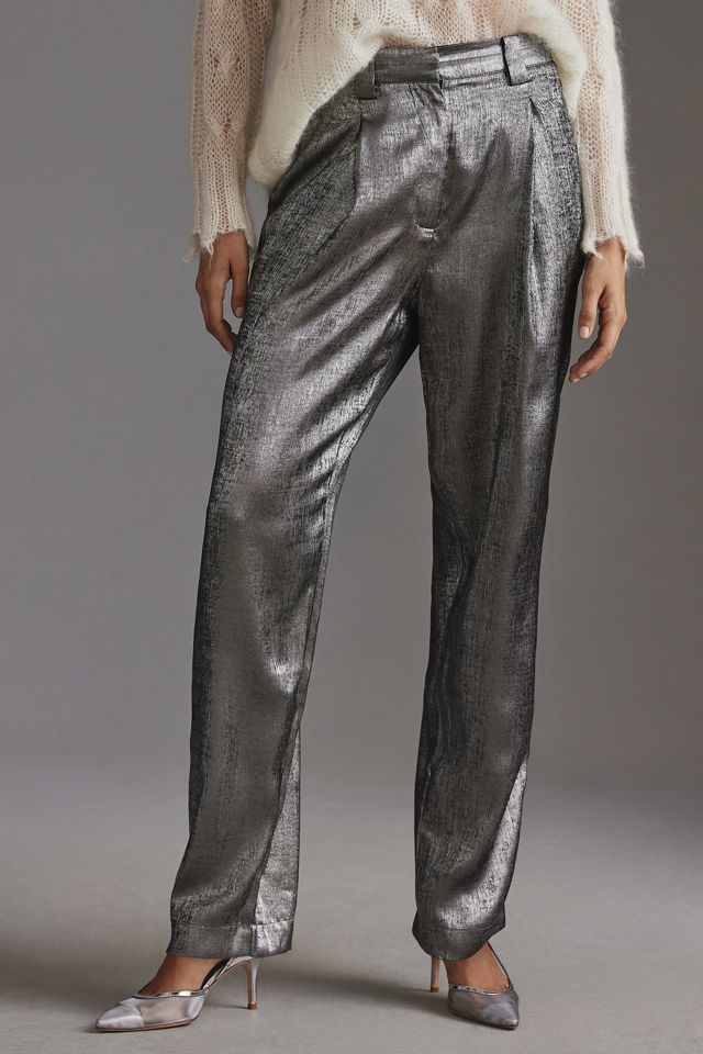 Stella Nova Betty High-Rise Metallic Trousers #1