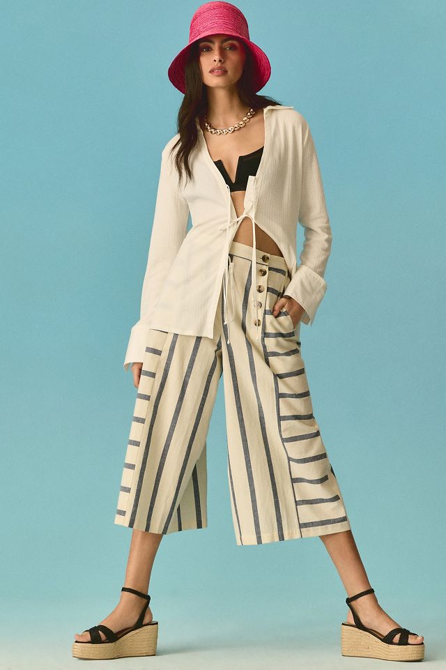 Anthropologie on sale striped pants