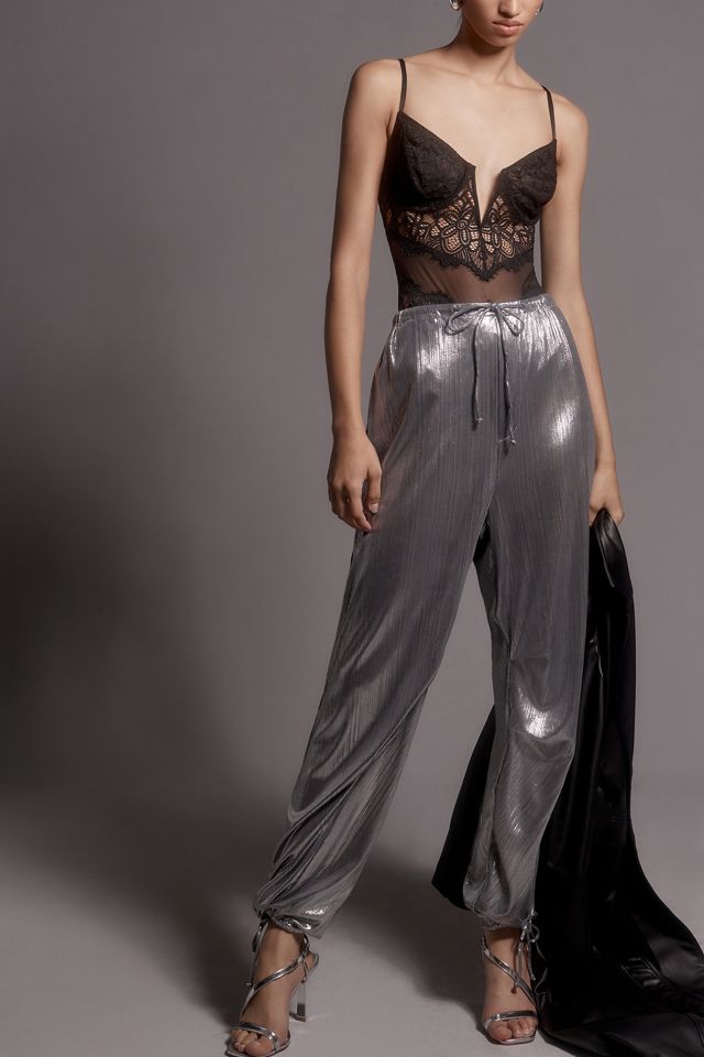 By Anthropologie Liquid Shine Parachute Pants #1