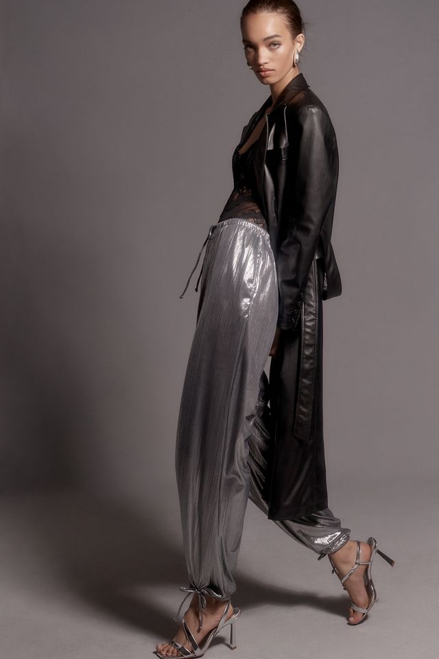 By Anthropologie Liquid Shine Parachute Pants #3