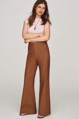 Maeve Jude Linen-Blend Trousers