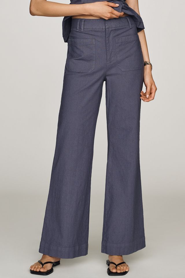 Maeve Jude Linen-Blend Trousers #1