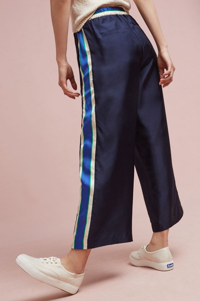 Striped Silk Wide-Legs #2