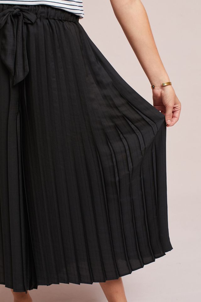 Pleated Cropped Wide-Legs #3