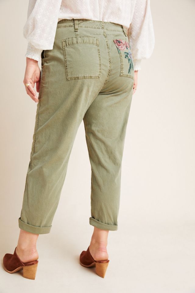 Relaxed Embroidered Trousers #8