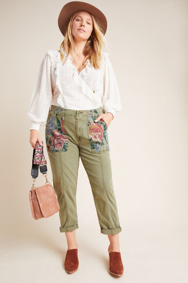 Relaxed Embroidered Trousers #7