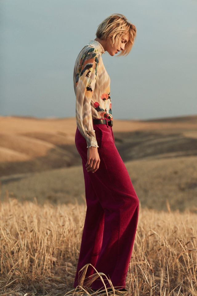 Wide-Wale Corduroy Trousers #4