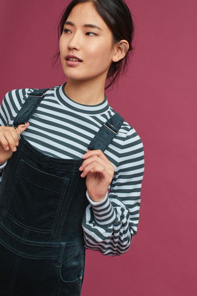 Pilcro Velvet Overalls #1