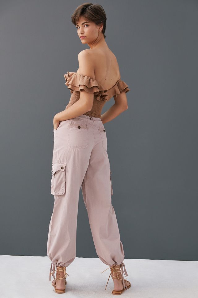 Wide-Leg Cargo Pants #4