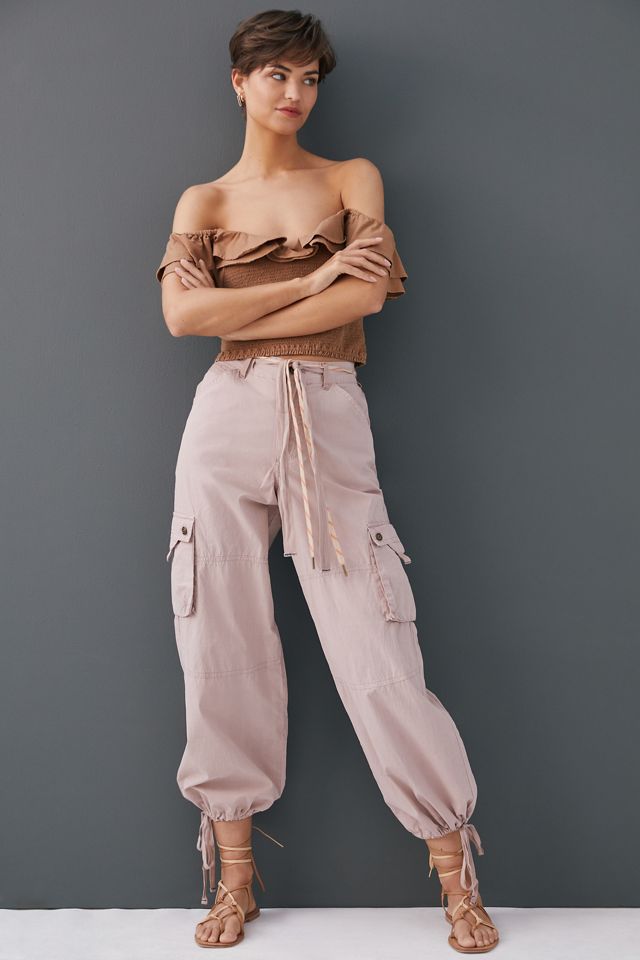 Wide-Leg Cargo Pants #1