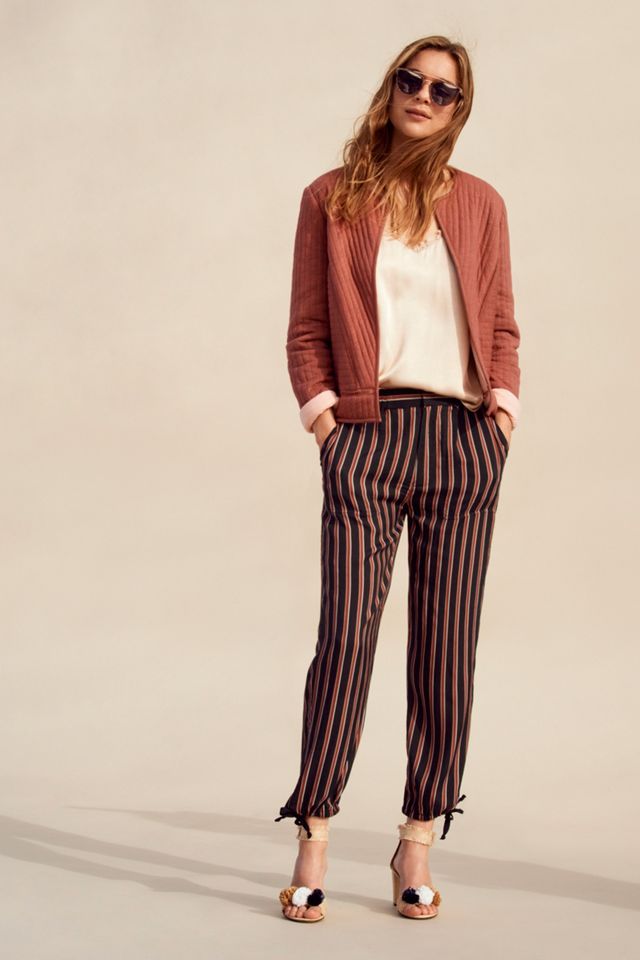 Silky Striped Joggers #5