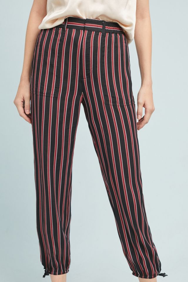 Silky Striped Joggers #1