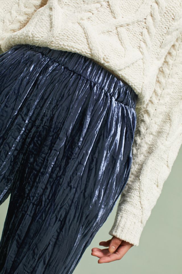 Velvet Cropped Pants #2