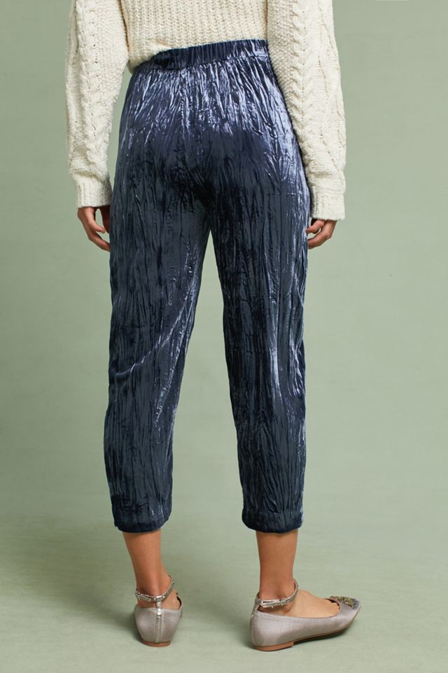 Velvet Cropped Pants #3