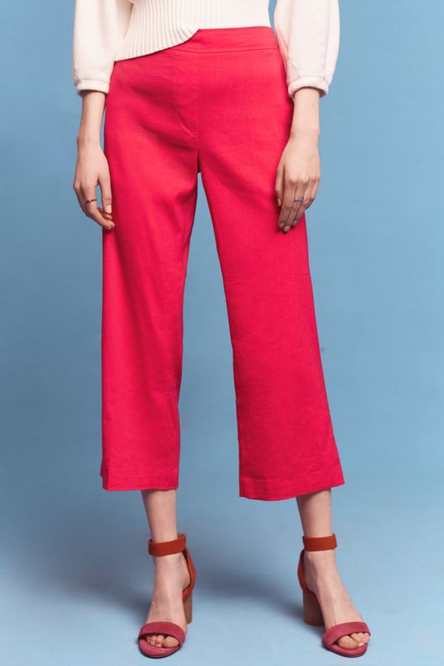 Linen Crop Flares #1
