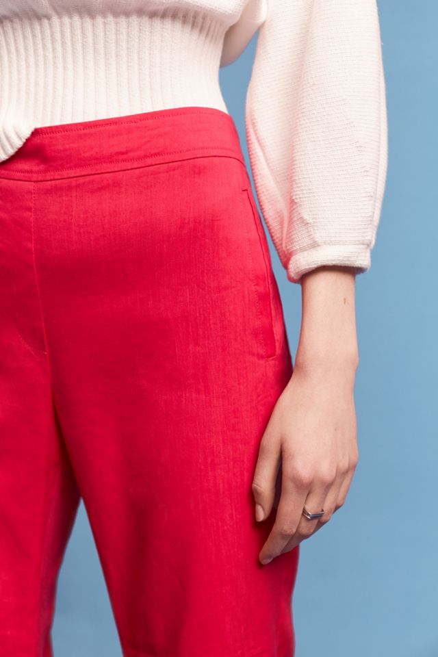 Linen Crop Flares #2