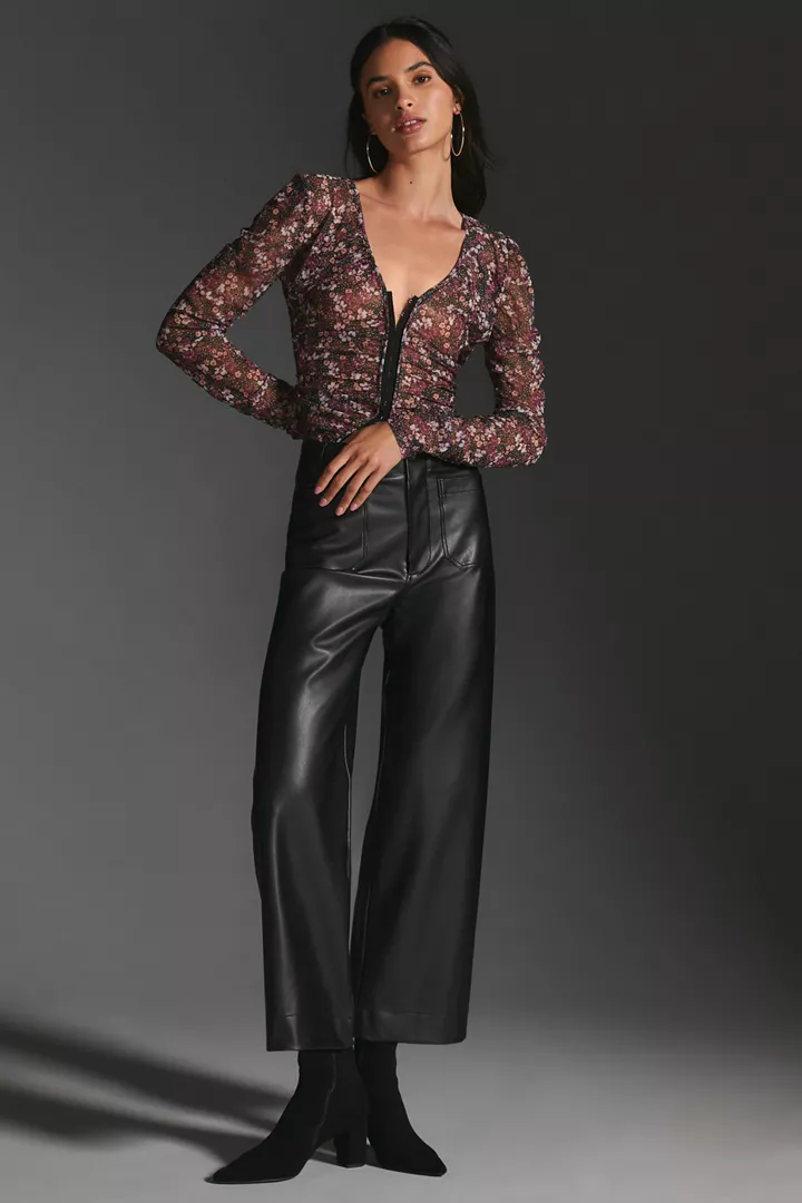 Maeve The Colette Faux Leather Pants