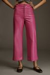 The Colette Cropped Wide-Leg Faux Leather Pants by Maeve | Anthropologie