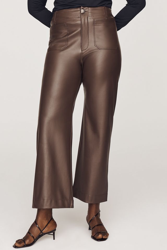 Maeve Colette Faux-Leather Full-Length Pants #5