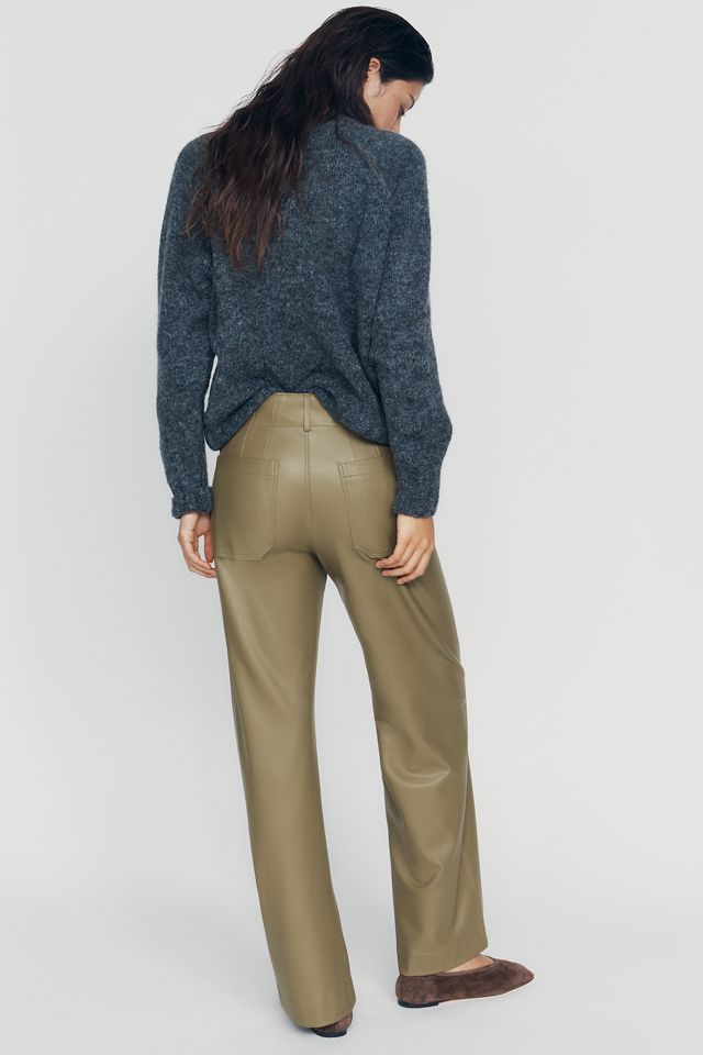 Maeve Colette Faux Leather Full Length Pants #3