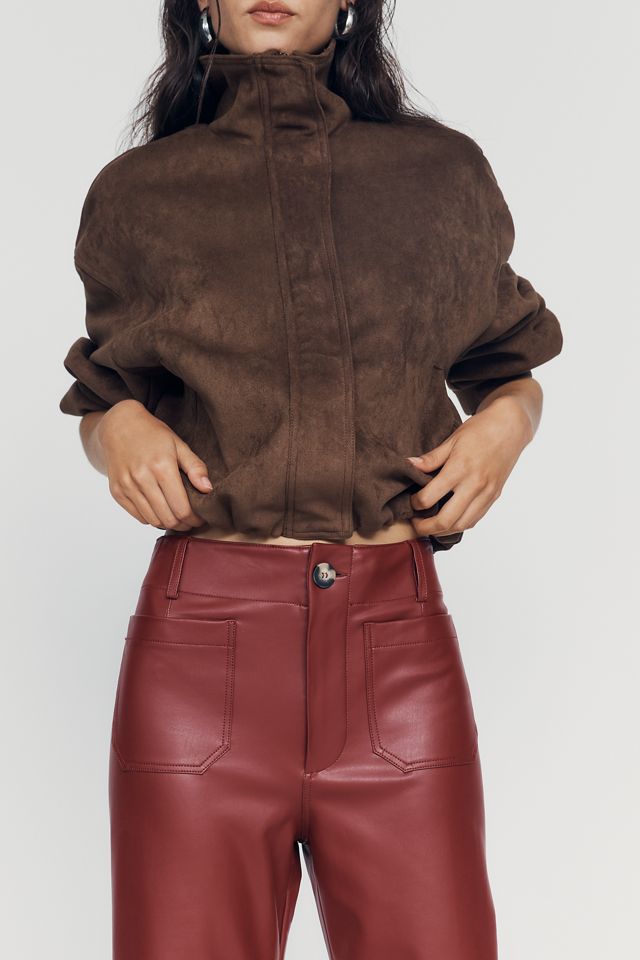 Maeve Colette Faux Leather Full Length Pants #1