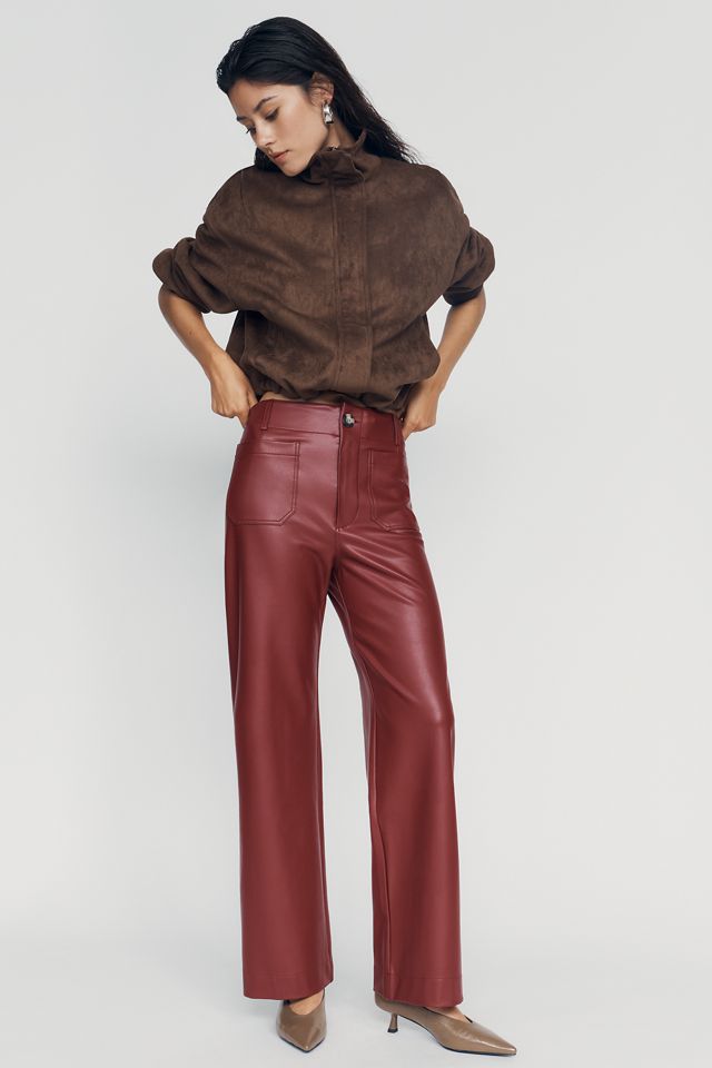 Maeve Colette Faux Leather Full Length Pants #2