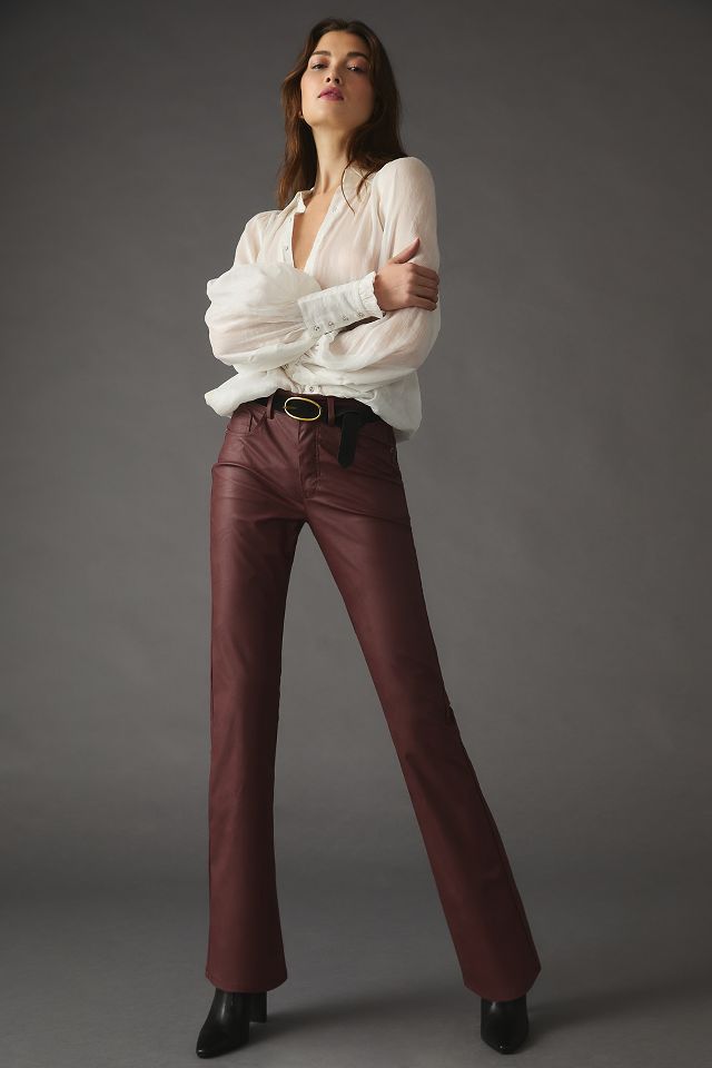 The Yaya Mid-Rise Faux Leather Pants