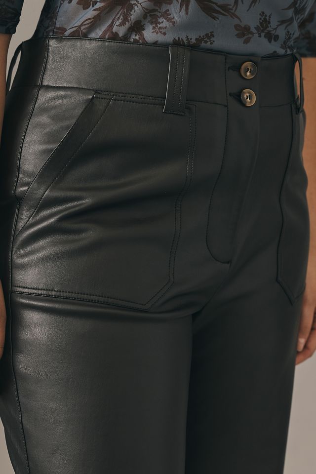 The Naomi Wide-Leg Flare Pants by Maeve: Faux Leather Edition #10