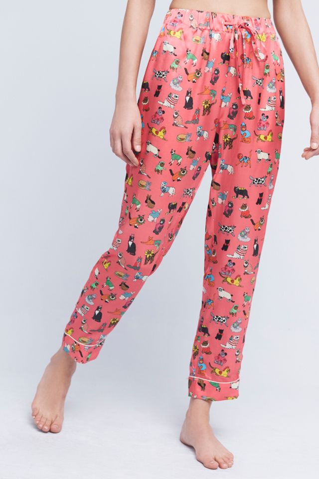 Karen Mabon Cat's Pyjamas Silk Sleep Pants #1