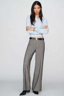 Closed Flye Flared Trousers