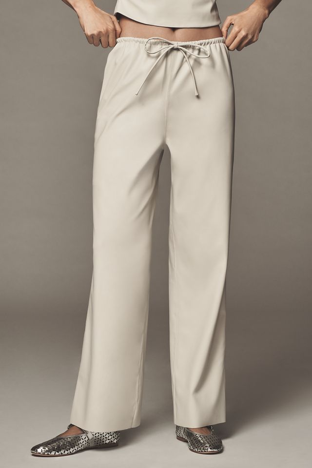 Lamarque Faith Faux-Leather Relaxed Pants #1