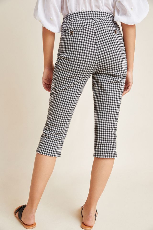 Gingham Pedal Pusher Pants | Anthropologie