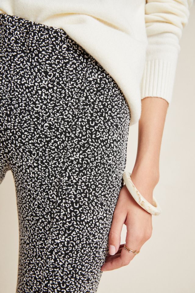 The Essential Leopard Cropped Flare Trousers #2