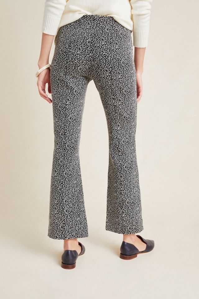 The Essential Leopard Cropped Flare Trousers #3