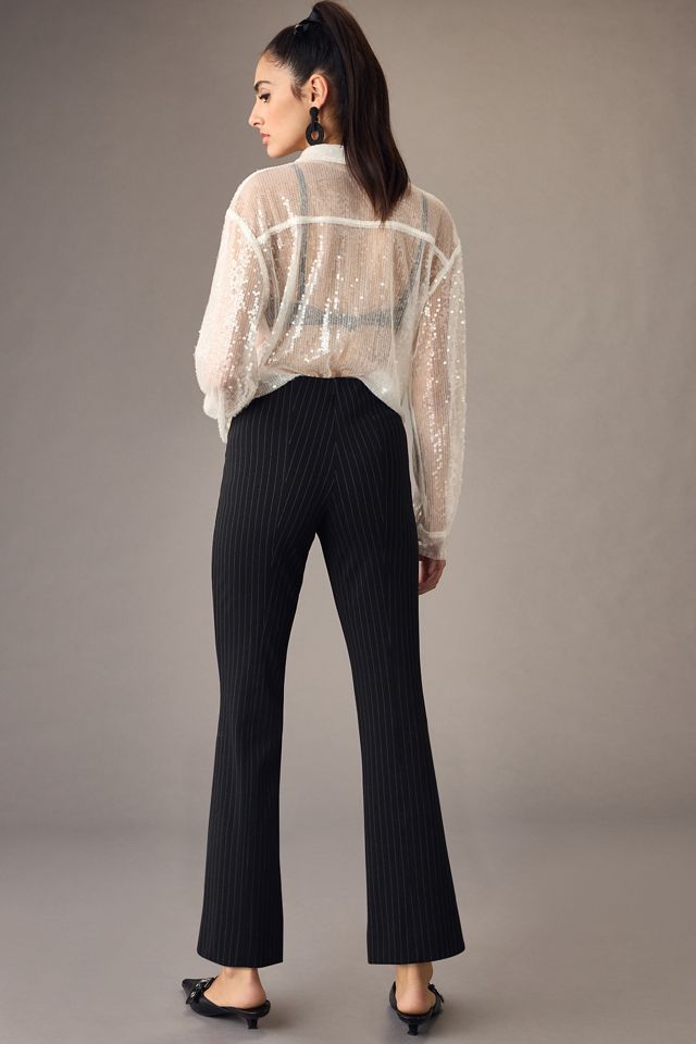 The Margot Kick-Flare Cropped Pants by Maeve: Striped Edition #3