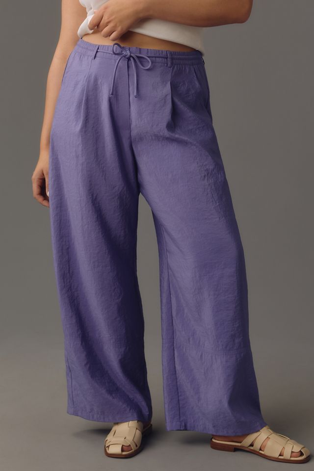 Maeve Seamed Wide-Leg Track Pants #5