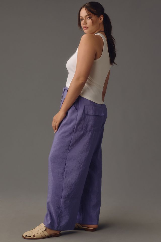 Maeve Seamed Wide-Leg Track Pants #7