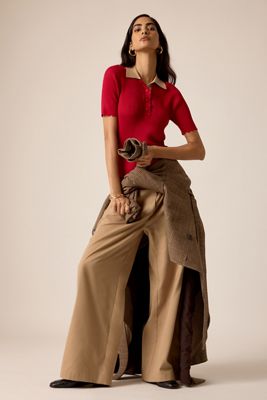 Maeve Pleated Trouser Track Pants
