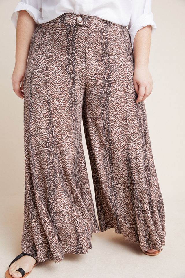 Skirted Wide-Leg Pants #5