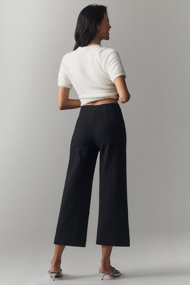 The Colette Cropped Wide-Leg Pants by Maeve: Rhinestone Pocket Edition #2