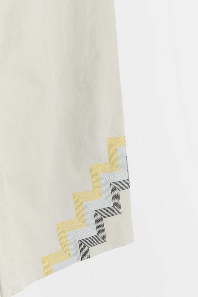Hallee Embroidered Wide-Leg Pants #3